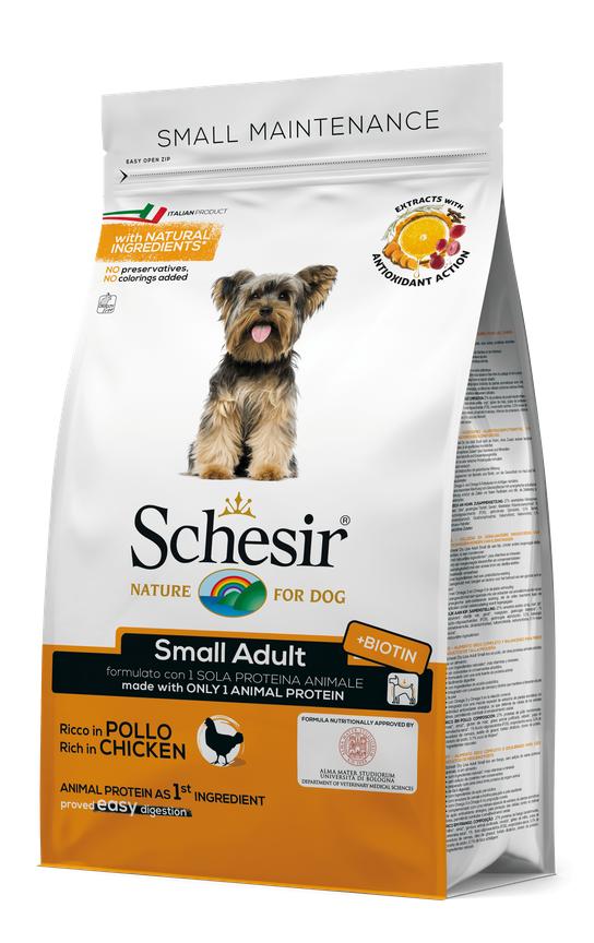 Schesir Dog Small Adult Chicken КУРКА монопротеїновий сухий корм для собак малих порід 2 кг (53824)